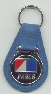 Blue Pacer Keychain