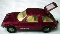 Maroon Corgi 1/16 scale Pacer