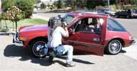 Nolan Dehner's Pacer being filmed for San Francisco news story