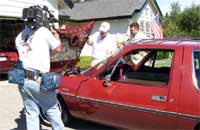 Nolan Dehner's Pacer being filmed for San Francisco news story