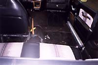 Passenger's seat removed from Erin's Pacer