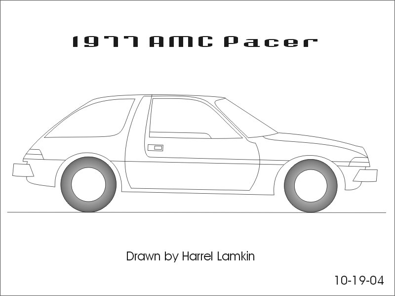 Car Shaped Outline