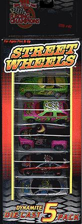 RC Street Wheels Dynamite Diecast 5 Pack