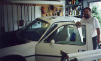 Glen with the Pacer in my parents' garage