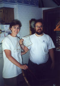 Mom handing over the title to Glen